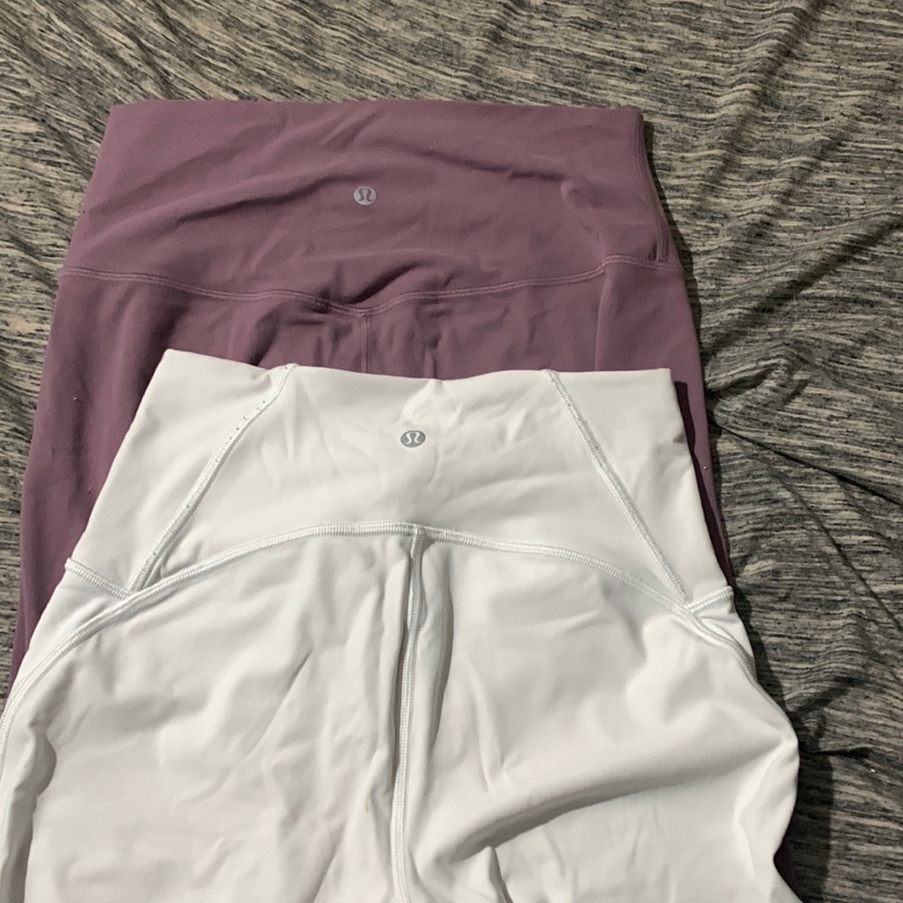 COPY - Bundle two lulu lemon. White size 6, light purple size 8. Great conditio…
